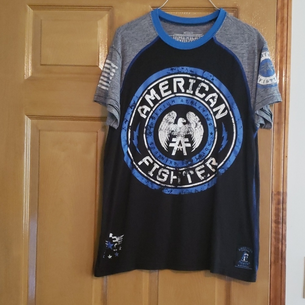 American fighter men's tshirt